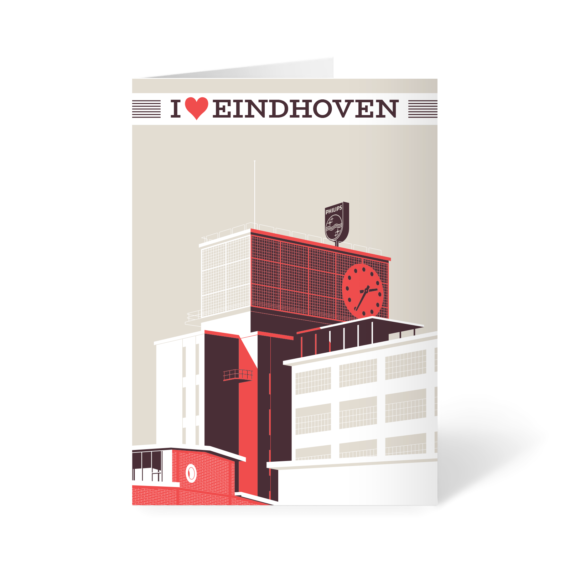 Klokgebouw I love Eindhoven kaart van Eindelyk