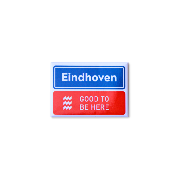 Unieke Eindhoven koelkastmagneet: Goed dat ik er ben! Afmeting is 7,8x5,3cm van Eindelyk, lekker Eindhovens.