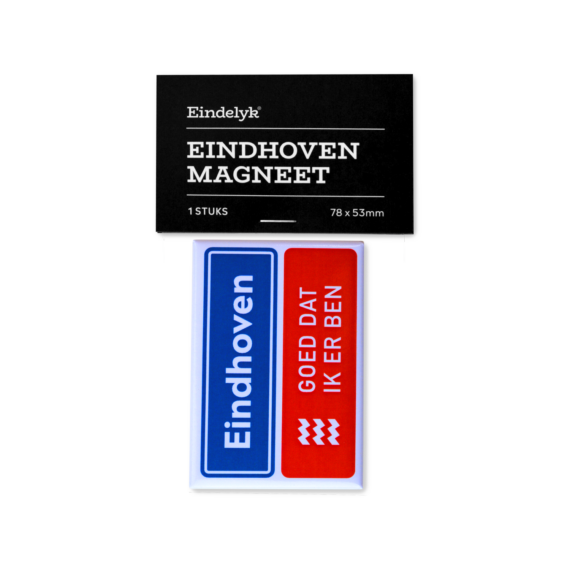 Unieke Eindhoven koelkastmagneet: Goed dat ik er ben! Afmeting is 7,8x5,3cm van Eindelyk, lekker Eindhovens.